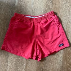 Coral/Pink Patagonia Baggies, Size Small, Lightly Worn